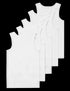5pk Pure Cotton Vests (2-14 Yrs)